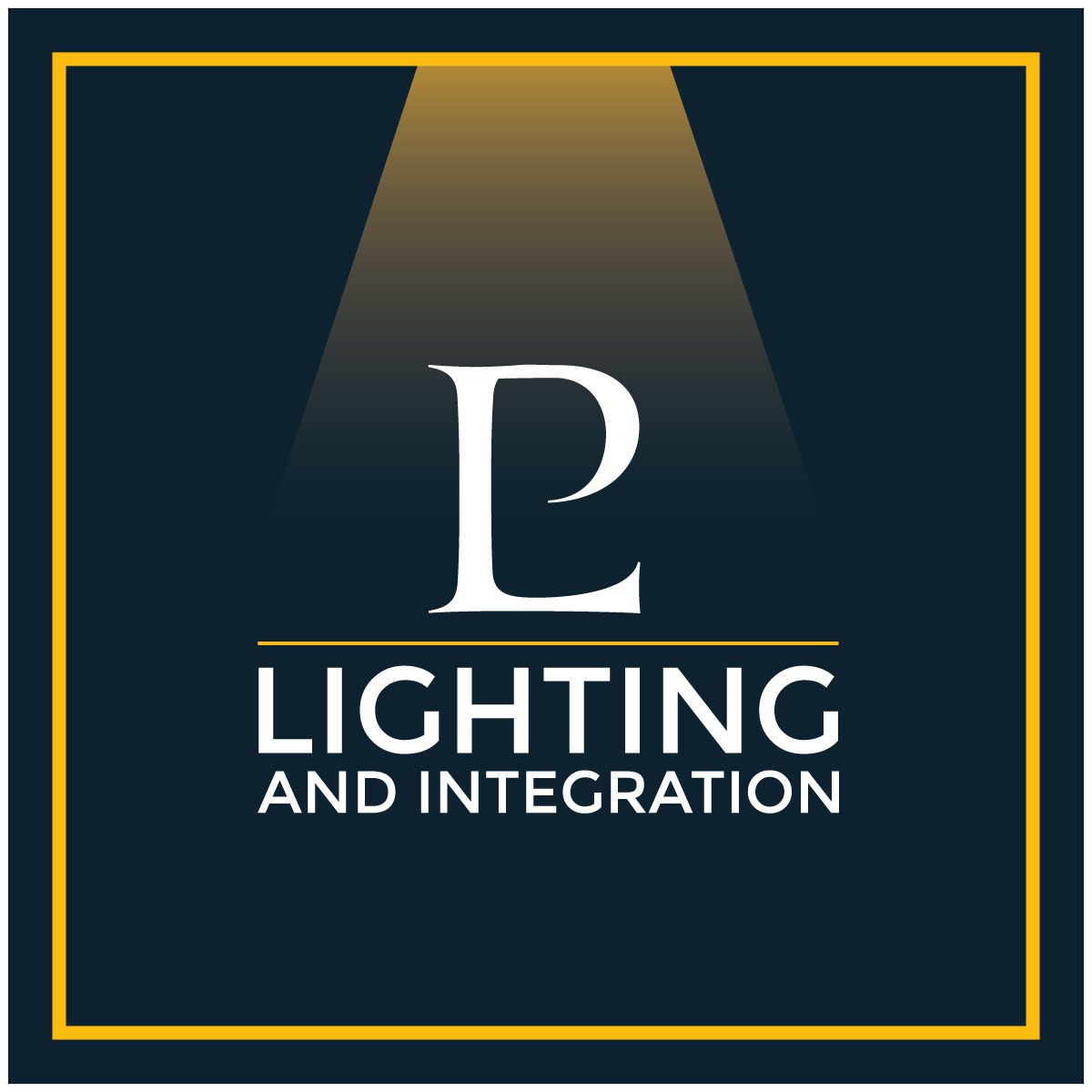 Logo of Lighting and Integration with a spotlight effect.